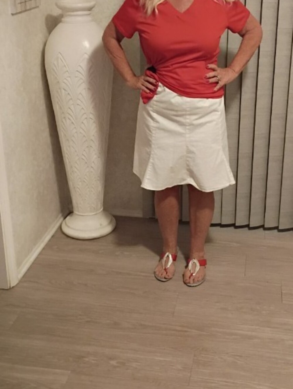Crisp White A-Line Skirt — Polished Everyday Flair